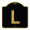 Signmission Designer Series Sign-Sign W/ Letter L, Black & Gold Aluminum Sign, 18" x 18", BG-1818-22942 A-DES-BG-1818-22942 - alternate 1